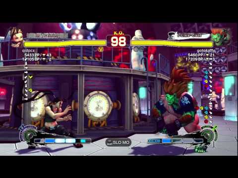 qidpcx [Ibuki] vs. gotokaffy [Blanka] | PS3 SSF4 Arcade Edition
