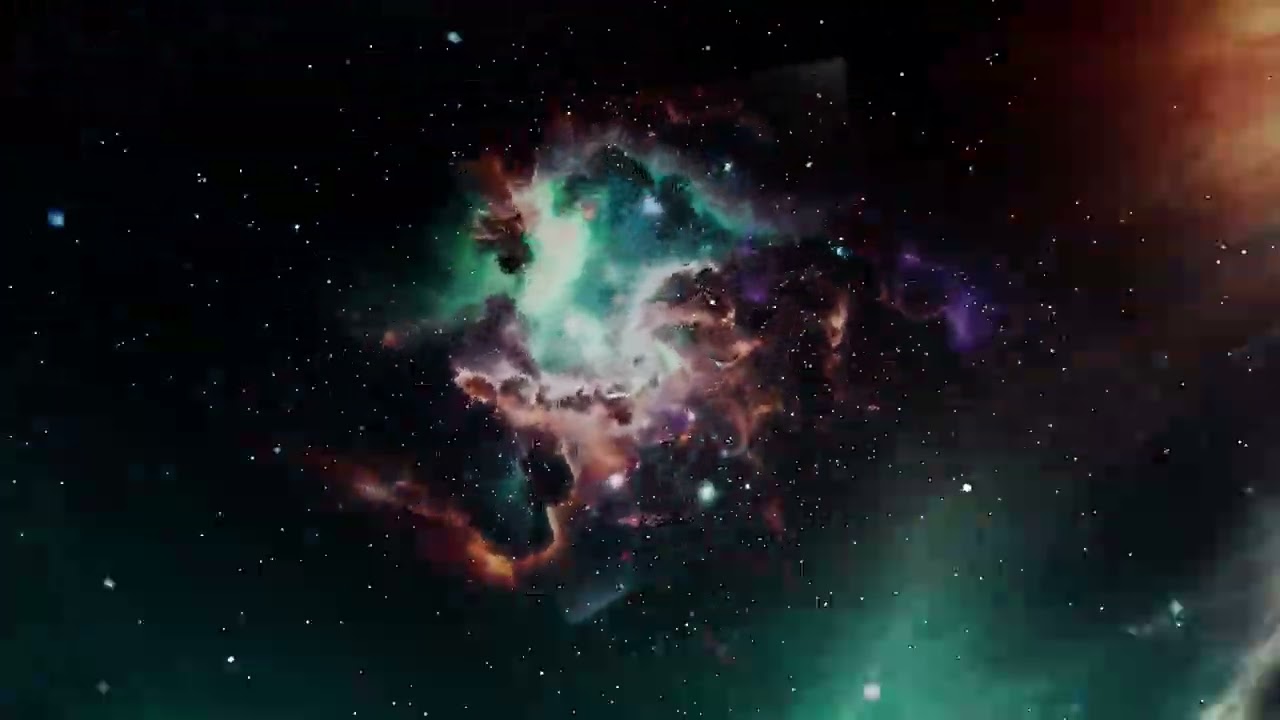 Deep Space Nebula and Cosmic Dust Background 3D Model