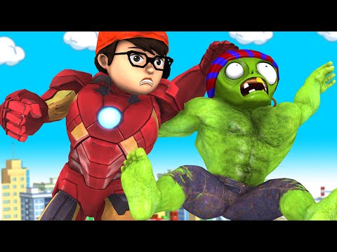 Avenger Hero Nick Iron Man vs ZombieHulk - Scary Teacher 3D Sad Story