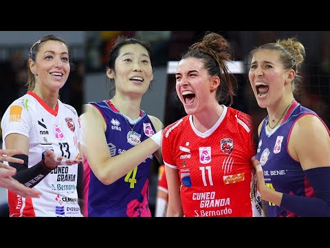ALL "MEGA RALLY" of the Match Cuneo - Scandicci | Lega Volley Femminile 2022/23