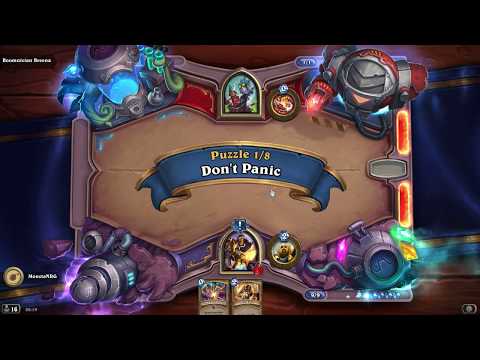 [ PC ] Hearthstone Boomsday Puzzle Lab Survival Level 1 All Solutions