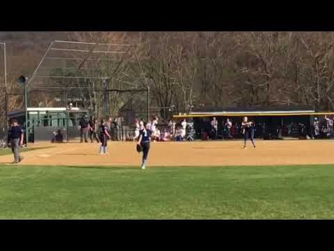 Peightyn Schwartz pitching vs Pottsville 4-26-18