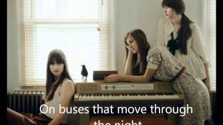 Sad Song - Au Revoir Simone with Lyrics