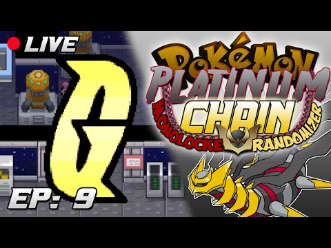 Pokemon Platinum Chain Monolocke Randomizer LIVE w/ Astroid - Ep 9 "Team Galactic!"