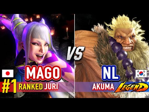 SF6 🔥 MAGO (#1 Ranked Juri) vs NL (Akuma) 🔥 Street Fighter 6 High Level Gameplay