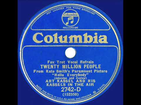 1933 Art Kassel - Twenty Million People (Milton Antler, vocal)