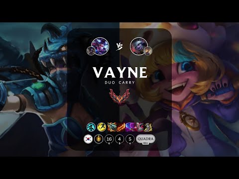Vayne ADC vs Tristana - KR Grandmaster Patch 13.13