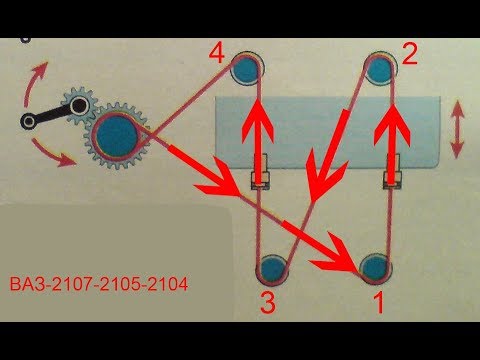 как натянуть тросик стеклоподъемника ваз 2107
