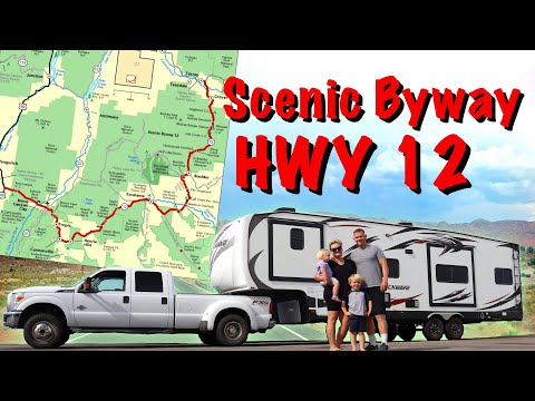 Utah’s Highway 12 Scenic Byway towing a trailer | Driving from Capital Reef to Bryce Canyon.