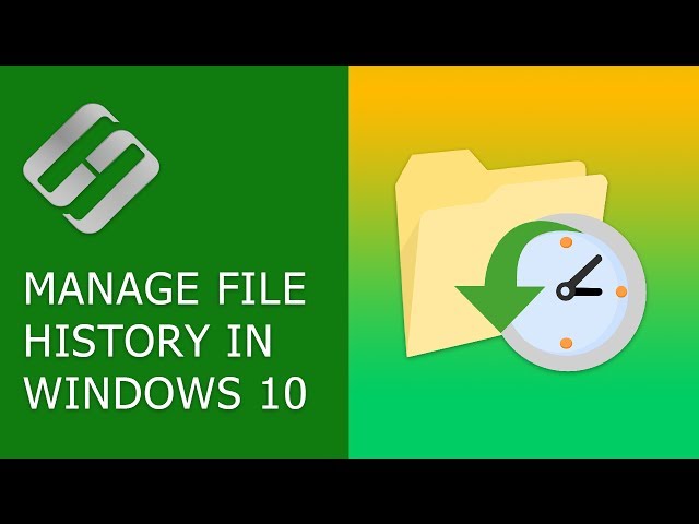 How to Set Up and Configure File History in Windows 10, 8