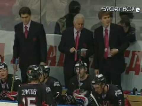 JAGR&Jakub Klepis vs Ray Emery&Vitaliy Kolesnik russian hockey