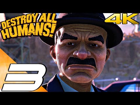 DESTROY ALL HUMANS (REMAKE) - Gameplay Walkthrough Part 3 - Area 42 (Full Game) 4k 60FPS ULTRA
