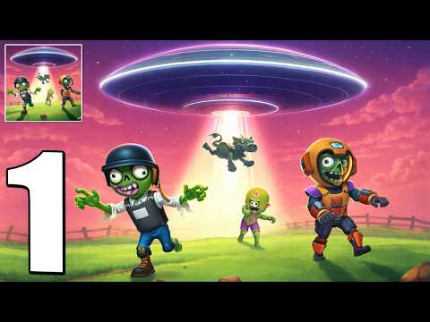 Aliens vs Zombies: Invasion - Gameplay Walkthrough Part 1 - Tower Defender (iOS, Android)