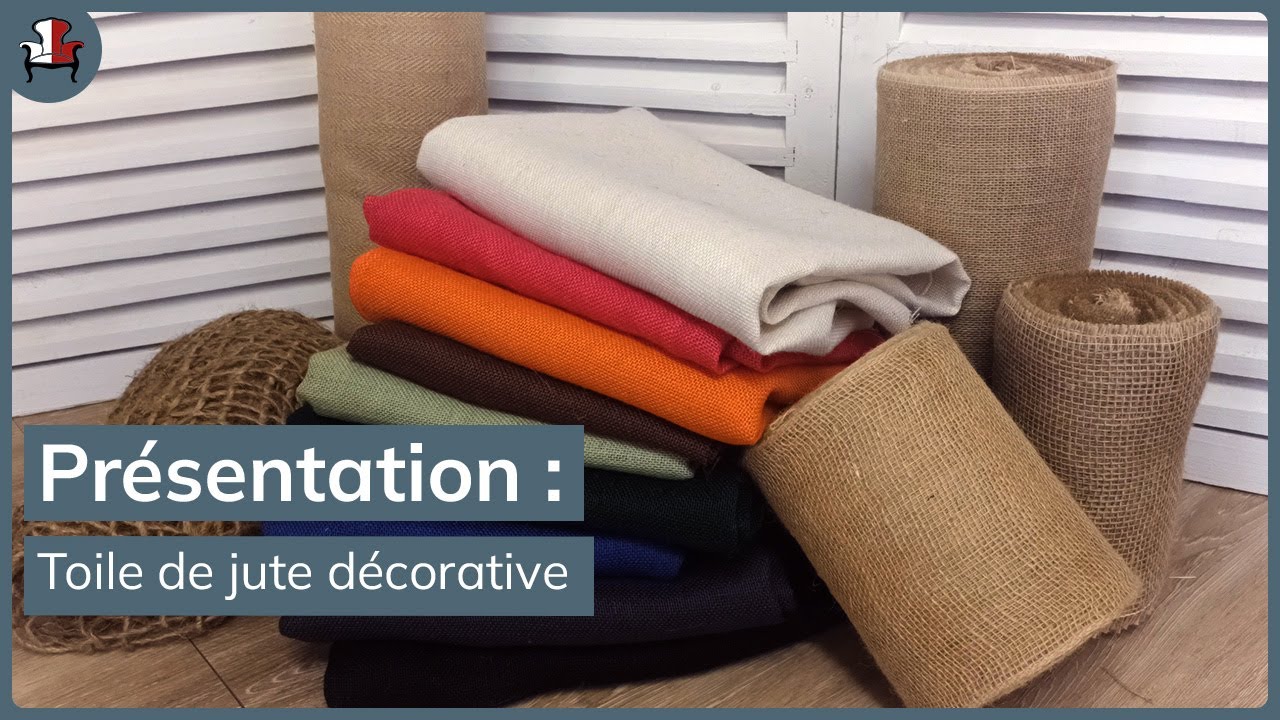 Présentation de la toile de jute décorative