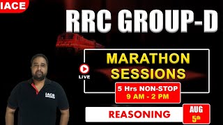 RRC Group - D Live Marathon Session || Reasoning - Most Expected Questions || IACE