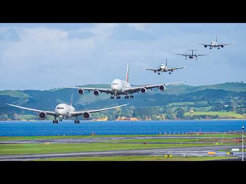 🇳🇿 300 PLANE TAKEOFFS & LANDINGS in 3 HRS ✈️ AUCKLAND Airport Plane Spotting [AKL/NZAA]