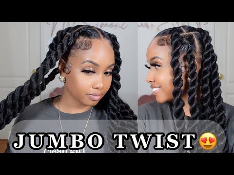 How To: Large Jumbo Twist || Beginner Friendly Hairstyle