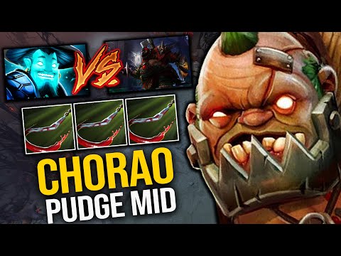 99% Magnetic Hooks!!! Chorao Pudge VS  Storm Spirit Mid | Pudge Official