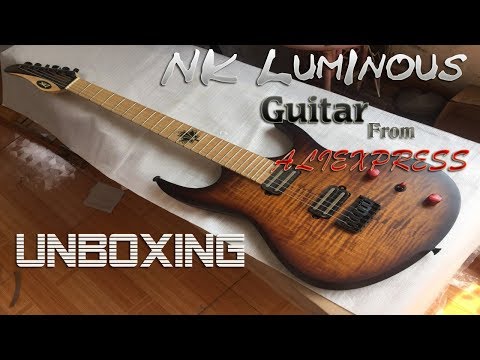 NK Luminous Guitar from Aliexpress Unboxing!