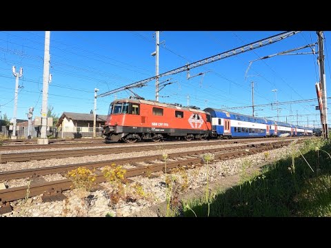 Trainspotting CH, Dietikon am 11.7.22, Teil 1, SBB Intercity, ICE 4, S-Bahn Zürich u.a.