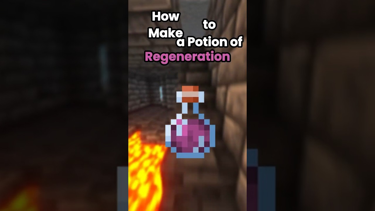How to Make/Brew a Potion of Regeneration in Minecraft (Tutorial)