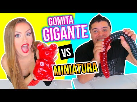 GOMITA GIGANTE vs MINIATURA! *GUMMY vs REAL* | Katie Angel