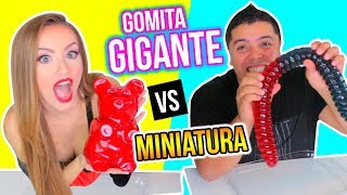 GOMITA GIGANTE vs MINIATURA! *GUMMY vs REAL* | Katie Angel