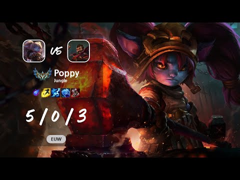Poppy Jungle vs Graves - EUW Challenger Patch 13.11