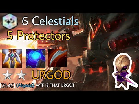 URGOT GOES NOM NOM!  | 6 Celestial 5 Protectors Comp | Patch 10.12 | Teamfight Tactics