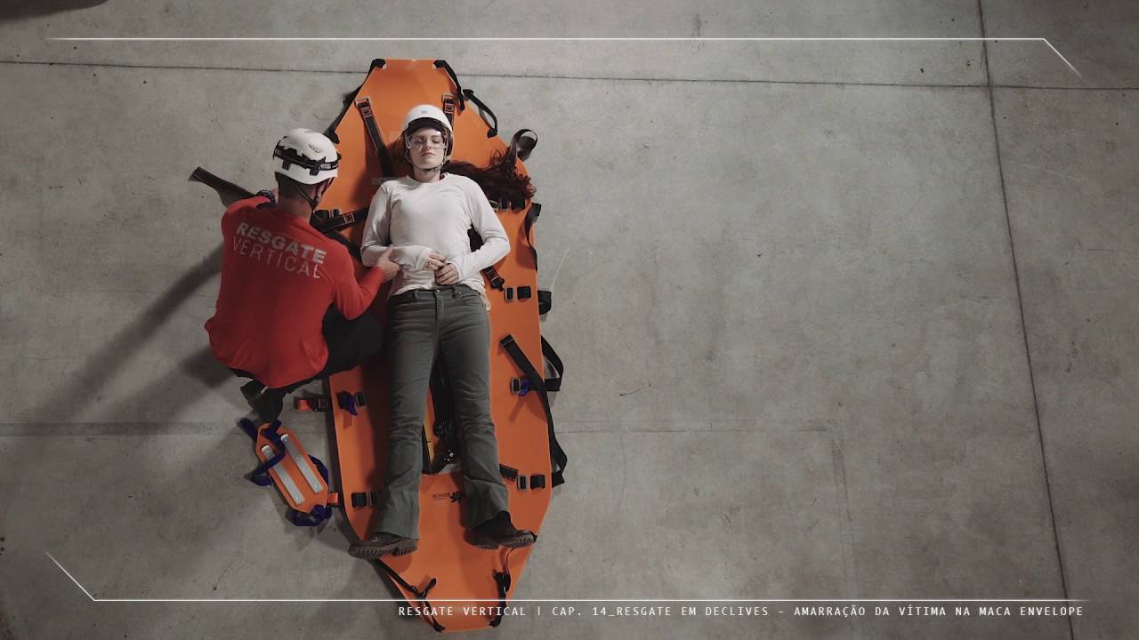 Resgate Vertical - Vídeo 14.2 - Amarração da Vítima na Maca Envelope