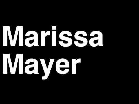 How to Pronounce Marissa Mayer Yahoo CEO Pregnant Hired Google VP Laugh Karate Interview