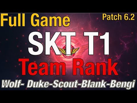 [SKT T1 TEAM RANK] Duke, Blank, Scout, bengi, Wolf Full Game #1