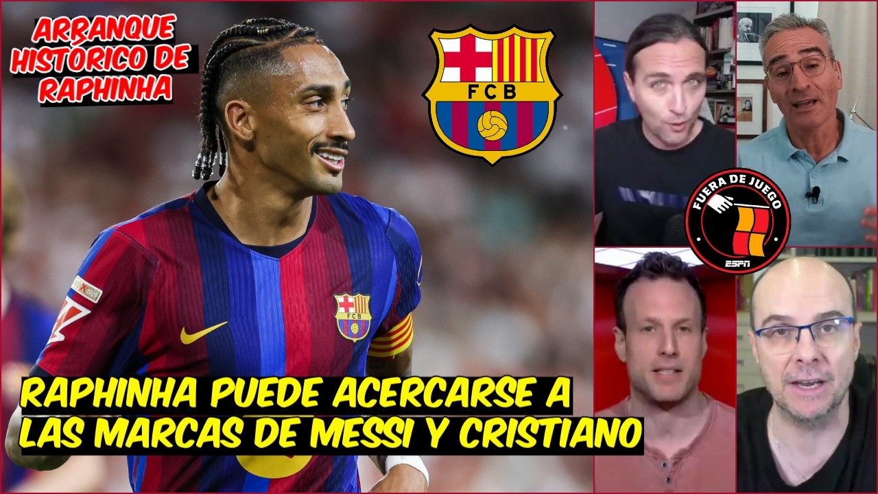 ¿40 GOLES de RAPHINHA en LA LIGA? El '9' del Barcelona la ESTÁ ROMPIENDO | Fuera de Juego