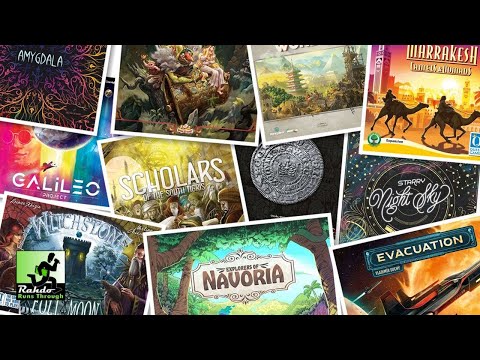 11 New Games in 30 minutes (including Marrakesh C&N)! | Rahdo Rounds Up►►► December 2023