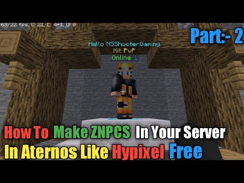 How To Add znpcs In Your Server || How To Make A Minecraft Server Like Hypixel Part:-2 || #Minecraft