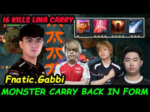 Fnatic Gabbi Lina Carry Feat Xepher Yang - Monster Carry Back in Form Stomp Pub Dota 2 pro Gameplay