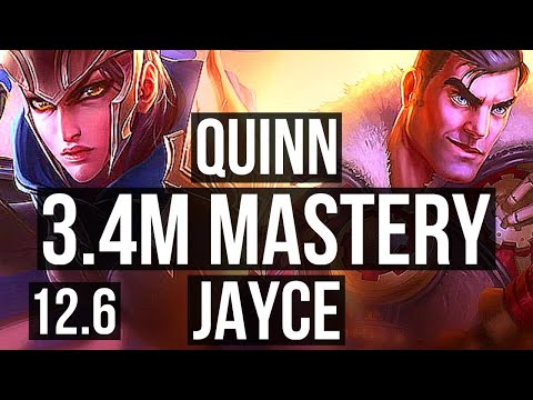 QUINN vs JAYCE (TOP) | 3.4M mastery, 8 solo kills, 800+ games | BR Master | 12.6