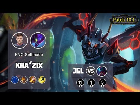 FNC Selfmade Kha'Zix Jungle VS Rek'Sai | LOL | S10 EUW Placements - Full Gameplay