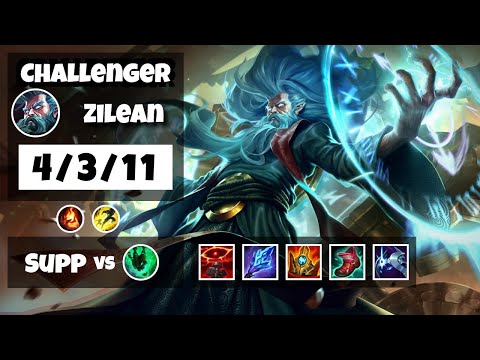 Zilean Challenger Gameplay S11 Replay 11.16 Support (4/3/11) - NA