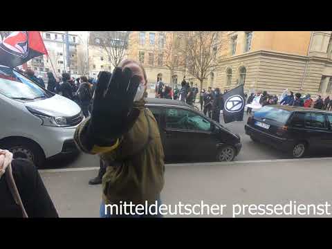 2021-04-03 #Angriff auf Journalistin durch linke Gegendemonstranten #Antifa #s0304 #Stuttgart