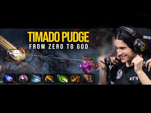 This Game Was Hard But TIMADO Handled It Well - Timado Pudge Carry From Zero to God | Pudge Official