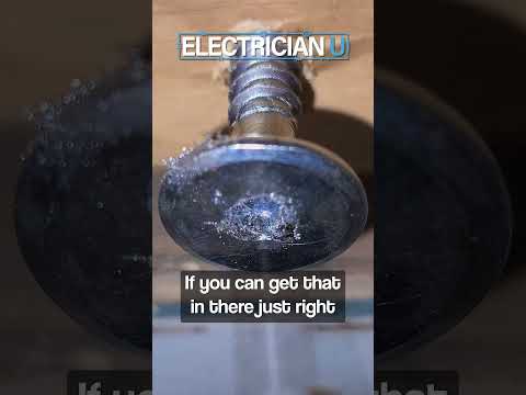 Pro Tip - Using a Torque Tip on a Stripped Screw ELECTRICIAN HACK