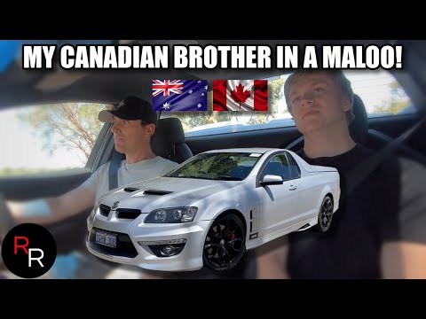 My Canadian Brothers First Time in a HSV Maloo!