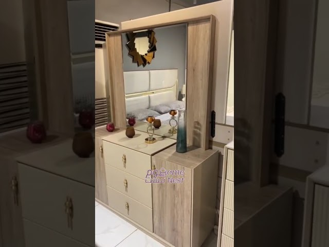 غرفة نوم بني مسكات ذهبي سوبر كينج