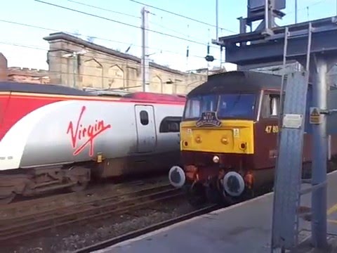 The x2 Class 47 WCRC Nos.47804+47786 with The West Highlander was leaves at Carlisle.