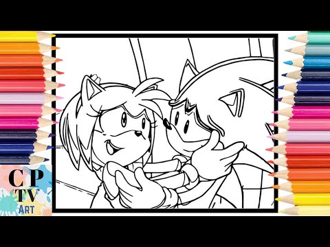 Sonic and Amy Rose LOVE Coloring Pages /Jim Yosef - Volcano (feat. Scarlett) [NCS Release]