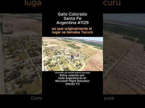 Gato Colorado, Santa Fe desde el Microsoft Flight Simulator #gatocolorado #santafe #msfs #argentina