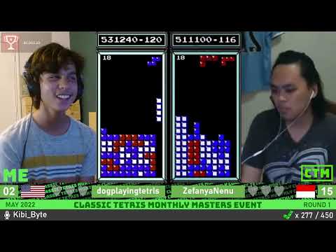 FORMER CHAMPS IN ROUND 1?! Dog, Nenu | Round 1 | Classic Tetris Monthly Masters Event