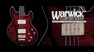 Video thumbnail for Warwick Custom Shop Masterbuilt - Sklar Bass I Signature Std. - Burgundy Blackburst by Framus & Warwick