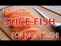 How to Slice Fish for Nigiri Sushi 【Sushi Chef Eye View】